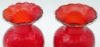 Picture of Venetian Pair Of Ruby Red Glass Vases