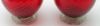 Picture of Venetian Pair Of Ruby Red Glass Vases