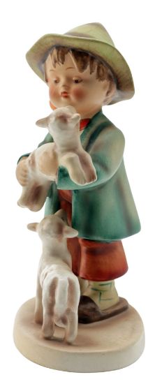 Picture of Hummel Shepherd's Boy Figurine 64 (Goebel) – Boy With Lambs