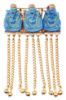 Picture of Vintage Trigere Three Buddha Brooch with Tassles