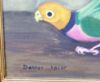 Picture of Bird in Pot by Dahlov Ipcar - Oil on Linen, Framed