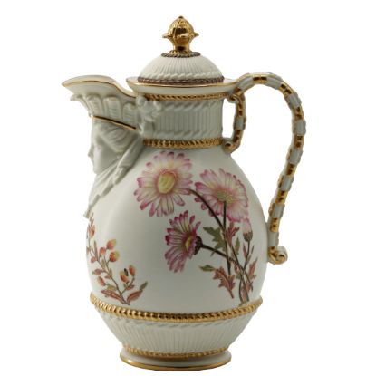 Picture of Antique Royal Worcester Mask Spout Ewer