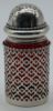 Picture of American - Sterling Overlay Cranberry Glass Muffineer
