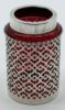 Picture of American - Sterling Overlay Cranberry Glass Muffineer