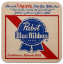 Picture of Vintage 1970s Pabst Blue Ribbon Advertising Coaster Uncirculated
