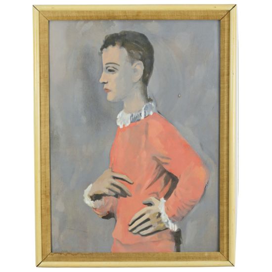 Picture of Boy in Harlequin Jacket, Pochoir after Picasso