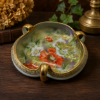 Picture of Hand-Painted Nippon Trefoil Dish with Three Gilt Handles