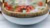 Picture of Hand-Painted Nippon Trefoil Dish with Three Gilt Handles