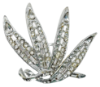 Picture of Vintage Silver and Clear Rhinestone Brooch