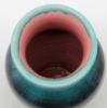 Picture of Vintage Pisgah Forest Pottery - Baluster Vase With Turquoise And Aubergine Glaze